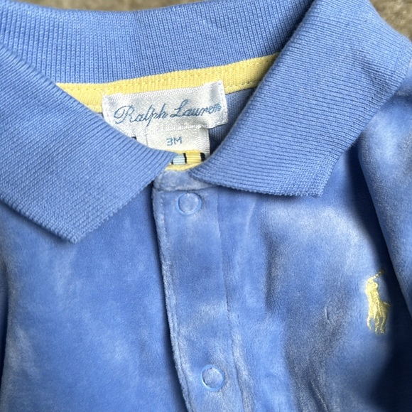 Ralph Lauren boys velour snap one piece outfits NWT - Picture 2 of 11